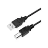 USB-kabel LogiLink CU0007B USB 2.0 2 m USB A USB B zwart