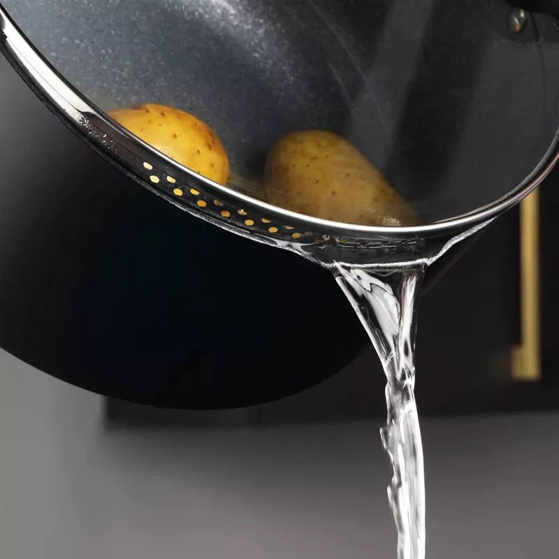 Pannenset Russell Hobbs RH01840EU7 – 4-delig stapelbaar, metallic gemarmerd