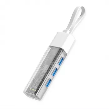 ROLINE mobiele USB 3.2 Gen 1 hub, 4-voudig, Type A+C aansluitkabel