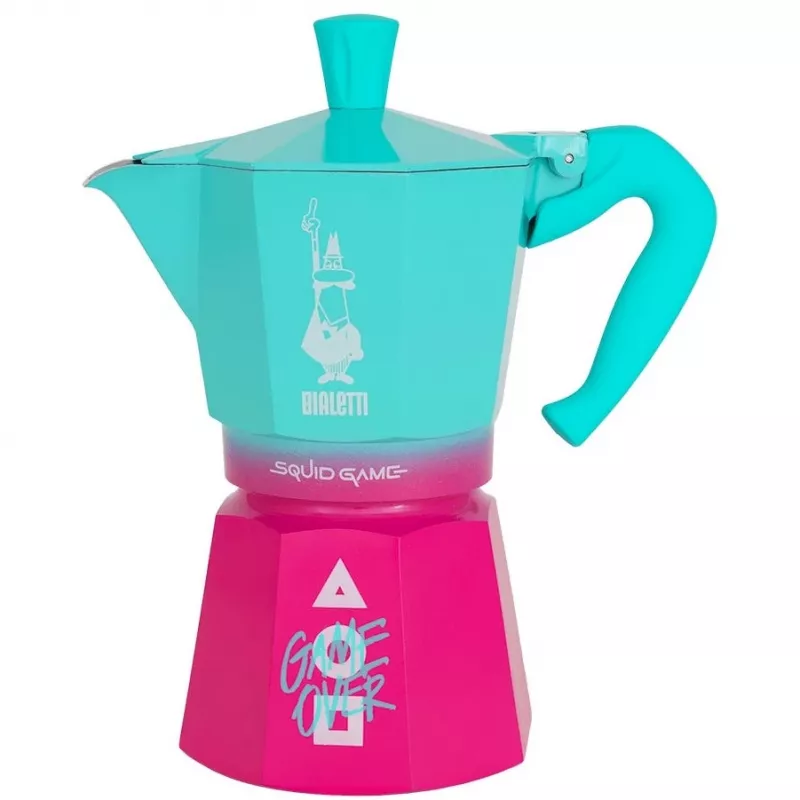 Moka-pot Bialetti 0005393 aluminium blauw roze