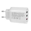 Wandlader MACLEAN MCE479W — 3-poorts USB-snellader, 18W totaalvermogen