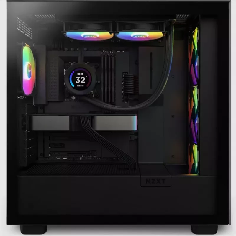 All-in-one-vloeistofkoeler NZXT Kraken Elite 240 RGB 12 cm zwart