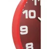 NeXtime klok 3053ro Dash Red, Ø35 cm, wand, rood/zilver