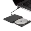 Externe DVD‑RW-drive QOLTEC 51857 — USB 3.0, SATA-interface, DVD±R 8x, DVD±RW 4x, DVD‑RAM 5x, CD 24x, zwart