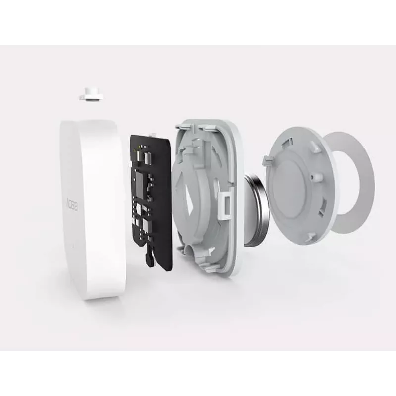 Aqara TH-S02D sensor wit temp. & luchtvochtigheid. HomeKit Alexa Google