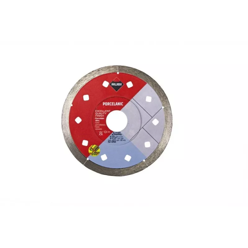 Diamantsnijblad RUBI 115 mm Superpro voor nauwkeurig snijden