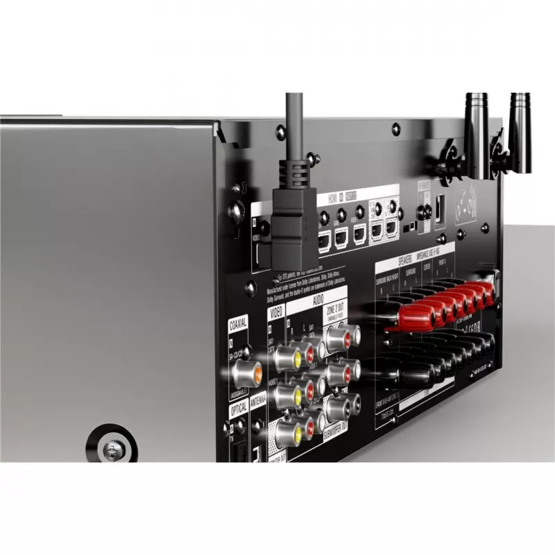 Goobay 61296 - High Speed HDMI-kabel met ethernet-haakse stekker 4K60Hz 2.0 - kabel - digitaal/display/video