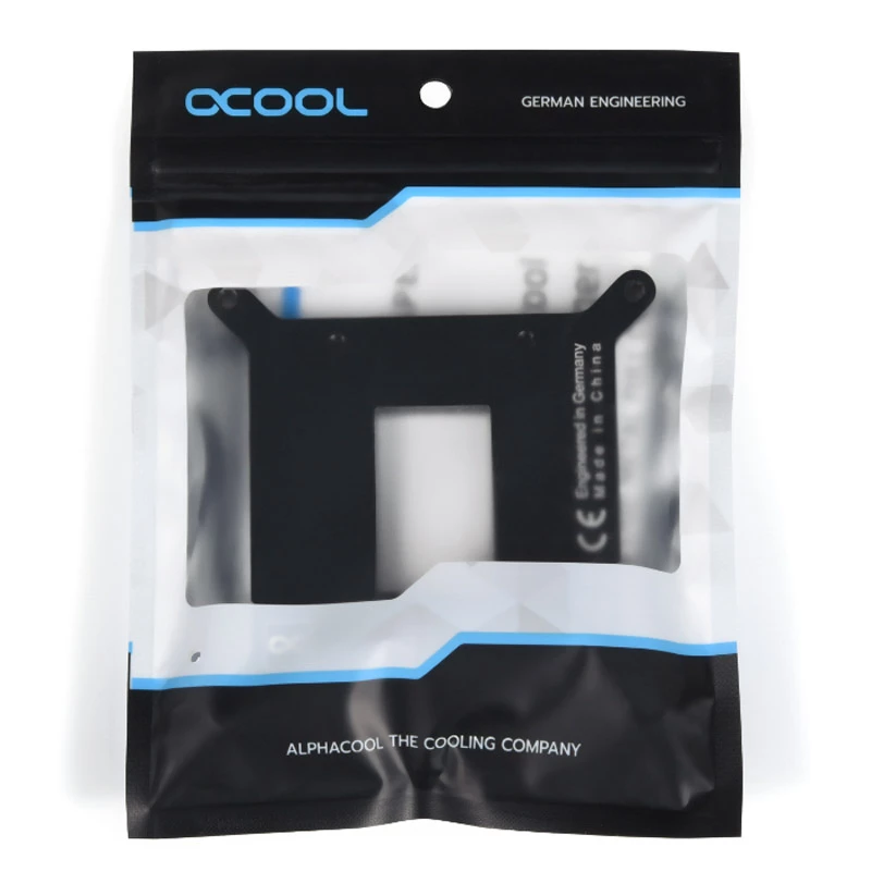 Backplate Alphacool 13072 metaal zwart 86x67x86mm