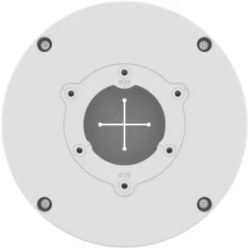 Aansluitdoos – aluminium – wit voor QNO-C8083R – QNO-C9083R