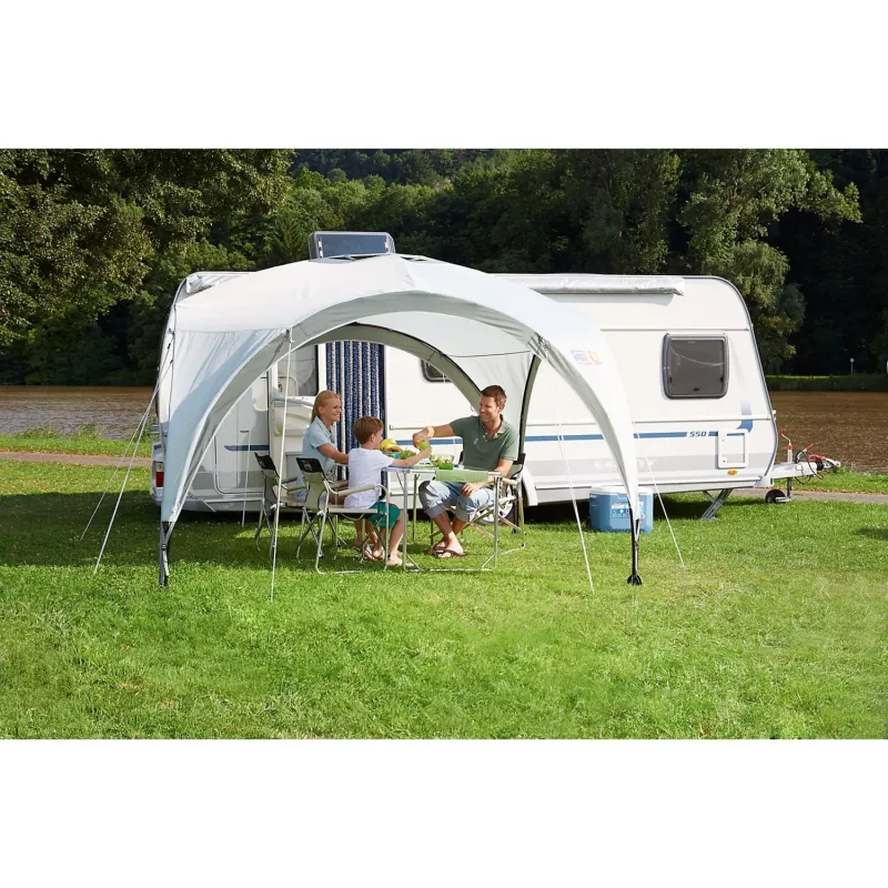 Paviljoen Event Shelter, 3,65 x 3,65 m (lichtgrijs/grijs)