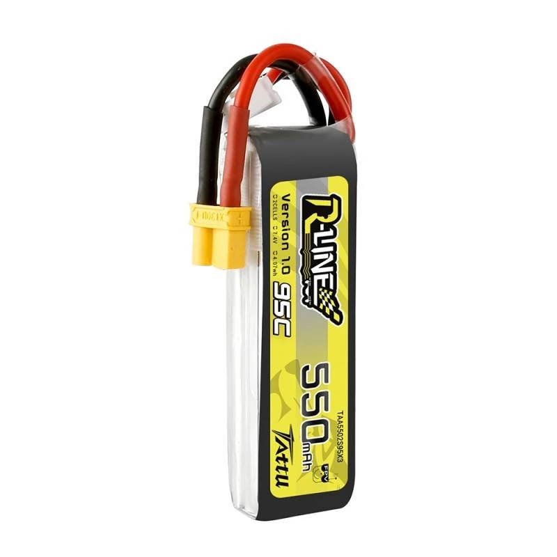 Batterij Tattu R-Line 550mAh 7,4V 95C 2S1P XT30