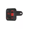 SAVIO FM-zender, Bluetooth 5.3, QC 3.0-oplader, LED-display, bass boost, TR-15, zwart