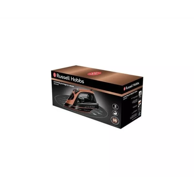 Russell Hobbs Copper Express stoom- en droogstrijdijzer 2600 W zwart, koper