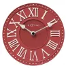 NeXtime klok 5187ro London tafel, Ø16 cm, wand, rood/wit