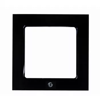 Shelly Wall Frame 1 enkelvoudig frame voor wandschakelaar, zwart