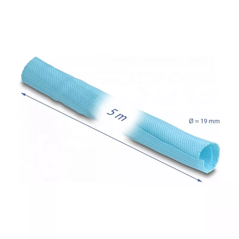 Kabelmantel DeLOCK 20882 blauw 2 cm polyester 5000 mm