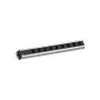 Bachmann 300.001 stroomverlenging 2 m 9 AC-stopcontacten, binnen, zwart, grijs