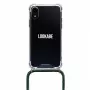 Telefoonhanger Lookabe loo014 voor iPhone XR – goudgroen beschermhoesje met bandje