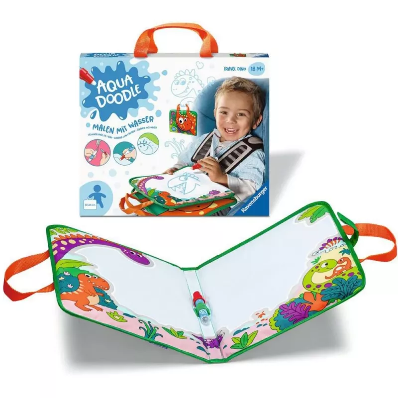 Ravensburger Aqua Doodle Travel Dino kleurset – ministeps (model 04566)
