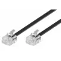 Telefoonkabel Microconnect MPK186 RJ11 RJ11 6 m zwart