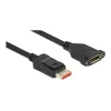 DisplayPort-verlengkabel paneelmontage DeLOCK 87095 8K 60 Hz 1 m