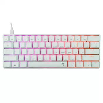 Bedraad mechanisch toetsenbord White Shark Shinobi-2 (GK-004211) — US-layout, Red-schakelaars, wit