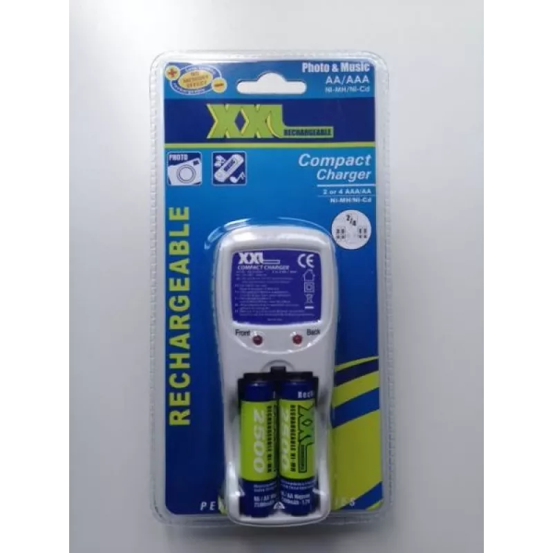 Batterijlader 2 of 4 AAA/AA inclusief 2x AA