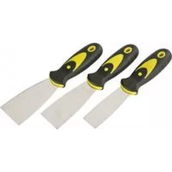 Spatelset KWB 029890 — 3 stuks, kunststof handgrepen