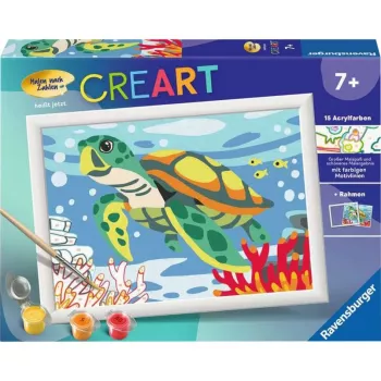 CreArt - Zeeschildpad, schilderen