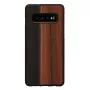 Smartphonehoesje man and wood voor Samsung Galaxy S10 — ebbenhout zwart, beschermende houten achterkant en bumper