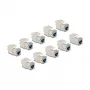 DeLOCK keystone-module 88120 plat RJ-45 grijs 10 stuks