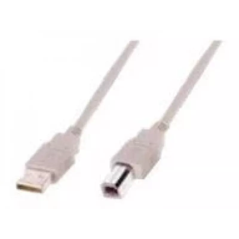 Assmann USB-verbindingskabel. type A - B M/M. 1,8 m. USB 2.0 geschikt. UL. be (AK-300102-018-E)