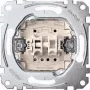 Wipschakelaar Merten MEG3715-0000, 1-polig, metallic, 250 V AC, 10 A
