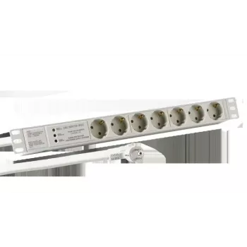 EFB Elektronik EK631DE.3GR stroomverdeler 2 m 7 AC-uitgangen indoor lichtgrijs