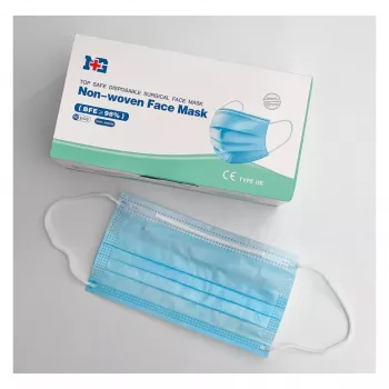 Eenmalig gezichtsmasker van non-woven stof Uniroar model 50 stuks eenmalige beschermingsmaskers