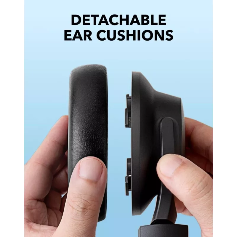 Over-ear hoofdtelefoon Anker Soundcore Q11i, Bluetooth 5.0, tot 20 uur accu, ingebouwde microfoon, donkergrijs