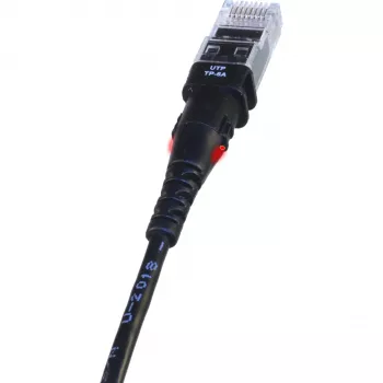 Patchsee TP-6A-U/8 ethernet-patchkabel zwart