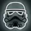 Wandmontierbare LED-neonlamp Paladone Stormtrooper model PP14595SWVN, decoratieve Star Wars-verlichting