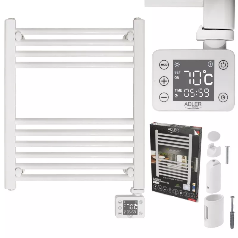 LED elektrische badkamerradiator | AD 7823 | radiator | 400 W | wit | IP24