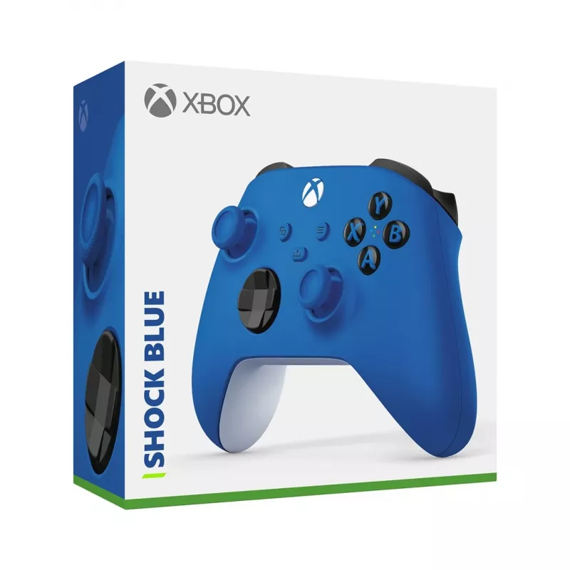 Microsoft Xbox draadloze controller blauw, wit Bluetooth/USB gamepad analoog/digitaal Android, pc, Xbox One, Xbox One S, Xbox One X, Xbox Series S, Xbox Series X, iOS