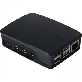 Raspberry behuizing origineel voor 4B zwart/grijs (RPI4 CASE BLK/GRY)