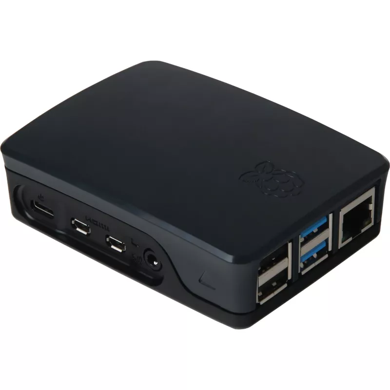 Raspberry behuizing origineel voor 4B zwart/grijs (RPI4 CASE BLK/GRY)