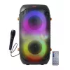 Esperanza EP156 BT FM LED RGB KARAOKE luidspreker zwart 20W