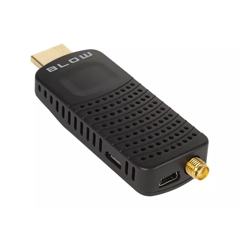 DVB-T2-tuner BLOW 7000FHD MINI H.265 – compacte terrestrische tv-receiver, HDMI, USB, S/PDIF, audio L/R, teletekst