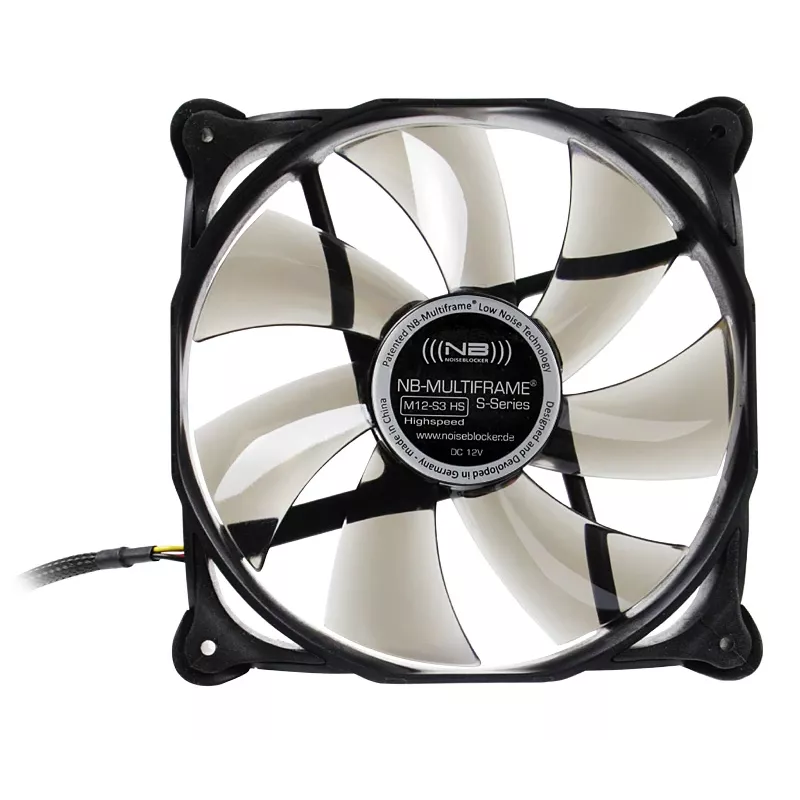 Noiseblocker Multiframe S-Series M12-3 behuizingsventilator, 120 mm
