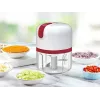 Beper P102ROB050 oplaadbare USB-hakmolen, 0,25 L, 30 W, wit/rood