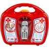 Dokterskoffer met mobiele telefoon