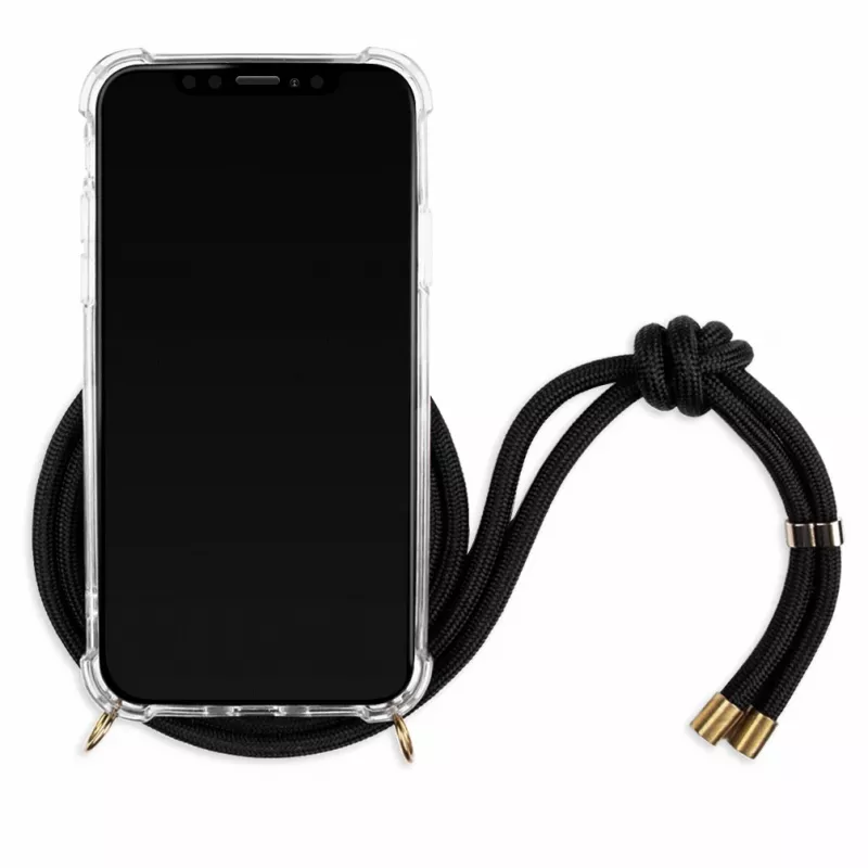 Lookabe telefoonhoesje met ketting voor iPhone XR, goud/zwart