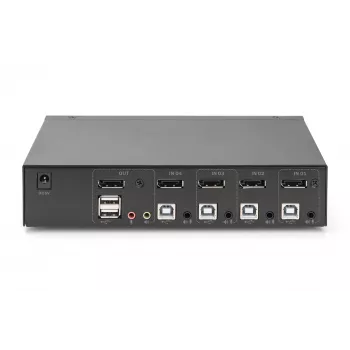 KVM-switch Digitus DS-12891 4x1 DP USB 4K Ultra HD