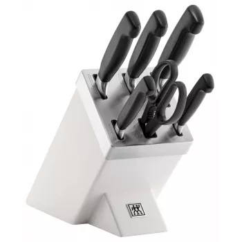 ZWILLING FOUR STAR 35148-207-0 messen-/bestekblokset 7 stuks Wit